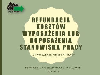 Zdjęcie artykułu Nabór wniosków w sprawie udzielenia z Funduszu Pracy refundacji kosztów wyposażenia lub doposażenia stanowisk pracy